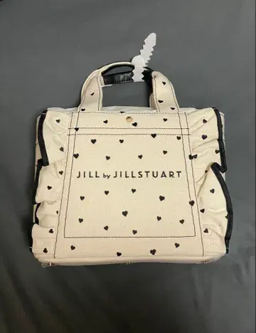 JILL BY JILLSTUART 하트 프릴 토트 화이트