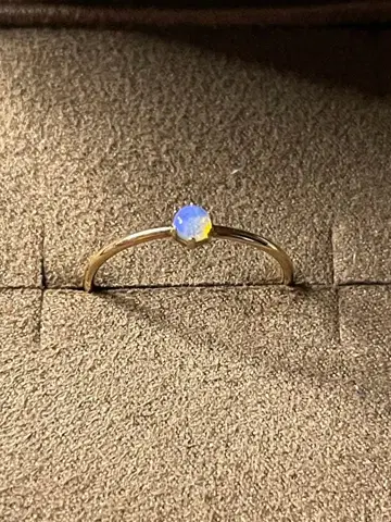 agete K10 오팔 반지 9호