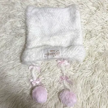 마리 짱 니트 캡 화이트