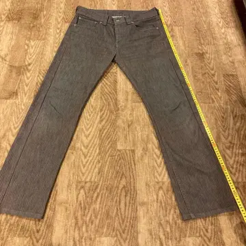 스트라이프 스트레이트 데님