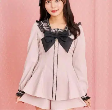 Secret Honey 세일러 셋업 긴팔 핑크