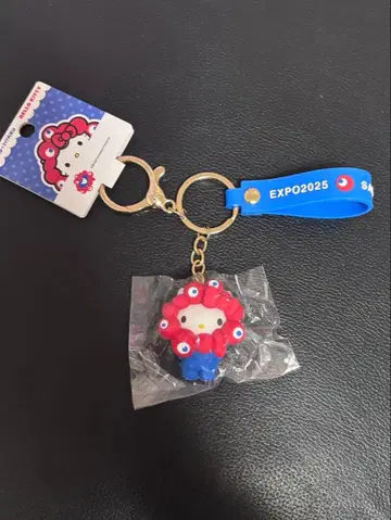 오사카 간사이 만박 미야쿠미야쿠 헬로키티 입체 마스코트 스트랩