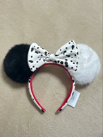 홍콩 디즈니 머리띠 해외 101마리 강아지 크루엘라