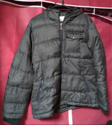 RESTORATION 후드 부착 다운 자켓 다크 그레이 (L 사이즈