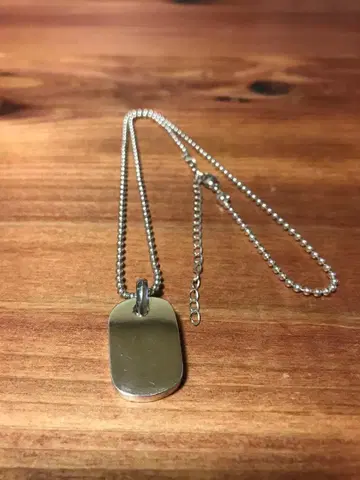 실버 볼 체인 목걸이