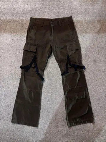 카고 팬츠 사이드 포켓 y2k 그런지