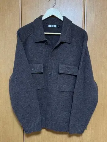 UNIQLO U 라무 니트 자켓 브라운 XL 새상품급