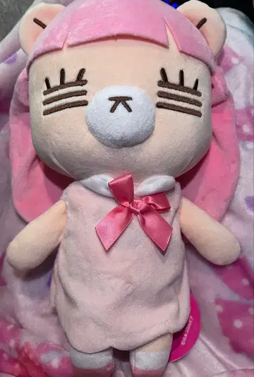 택 포함 코레사와 레코짱 BIG 봉제 인형 핑크