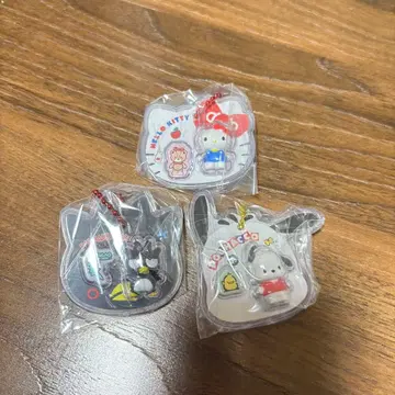 산리오 패키지 참 3종 세트 키티 포차코 배드마츠마루