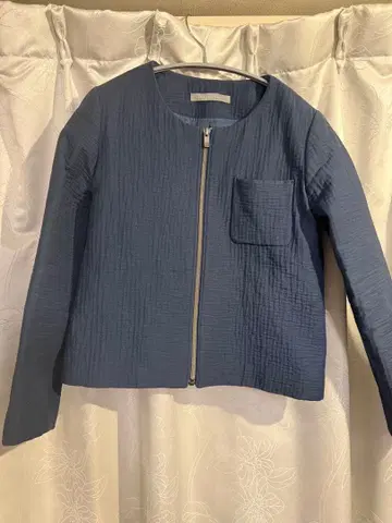 노카라 자켓 옷깃 없음 띠어리