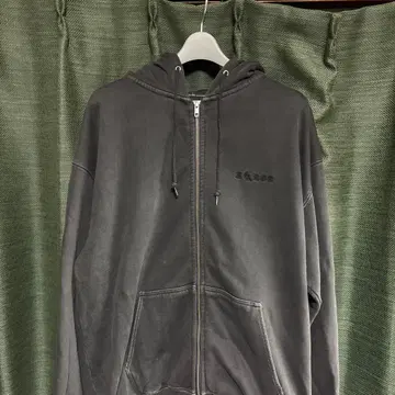 엑스라지 다크 그레이 프론트 지퍼 후드티