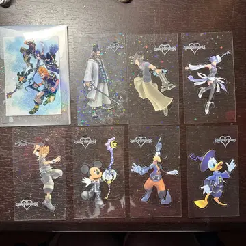 킹덤하츠 씰스티커 7개 세트 케이스 포함