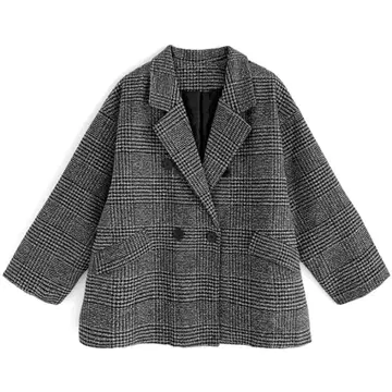 글렌체크 트위드 자켓