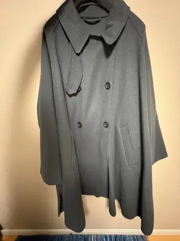 BEAUTY & YOUTH 리버 판초 코트 M 다크 그레이