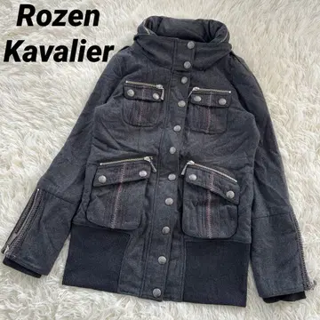 로젠카발리에 밀리터리 코트 자수 메탈 버튼 y2k