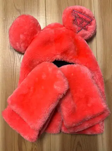 새상품급 디즈니 리조트 35주년 팬캡 머플러 장갑 포함