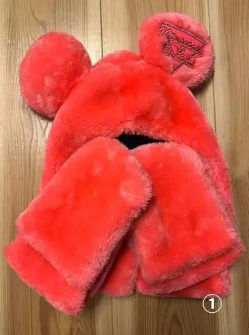 새상품급 디즈니 리조트 35주년 팬캡 머플러 장갑 포함 1