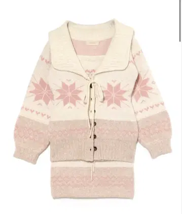 andmary Heart nordic cardigan set up