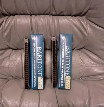 TOMBO 바리톤 하모니카 2개 세트 C/D 메이저