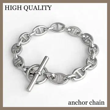 새상품 앵커 체인 팔찌 8mm 스테인리스 316L 쉐느