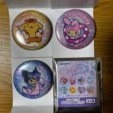 산리오 캐릭터즈 트레이딩 글리터 캔뱃지