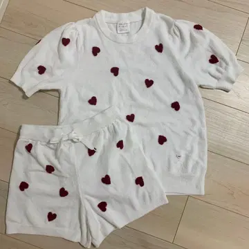 젤라또피케 에어모코 하트 풀오버 & 팬츠 세트