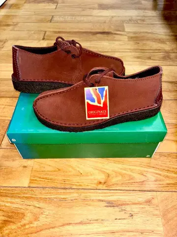 Clarks 모카신 신발 브라운 US 6.5