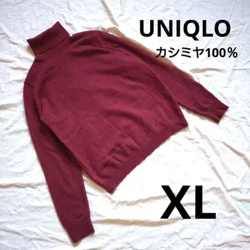 [ UNIQLO ] 유니클로 캐시미어 하이넥 니트 스웨터 XL