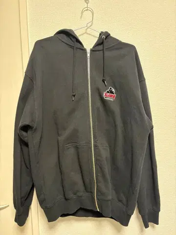 XLARGE 다크 그레이 풀 집업 후드티