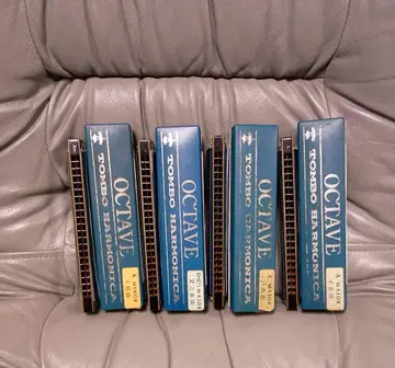 잠자리 옥타브 하모니카 4개 세트