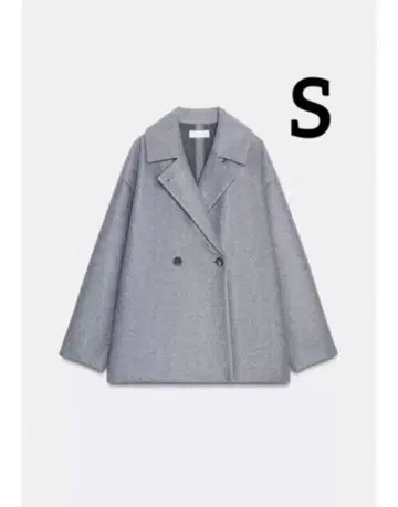 ZARA 소프트 더블 브레스트 코트 S