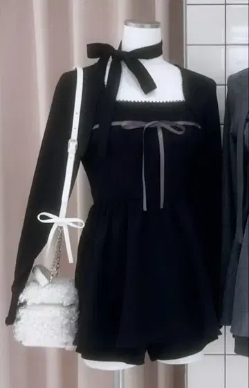 bubbles BUBBLES 버블즈 머플러 리본 브라 셋업