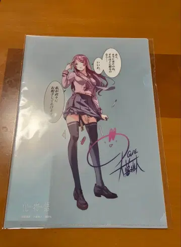 바케모노가타리 센죠가하라 히타기 클리어 파일 바케모노가타리전 한정판