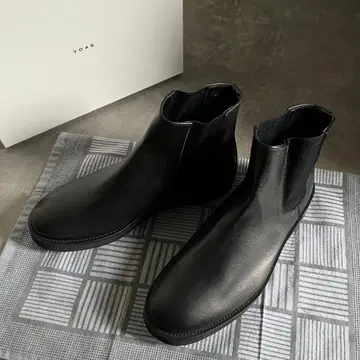 [ 새상품 ] YOAK 사이드 고어 가죽 숏부츠 [ DART/다트 ]