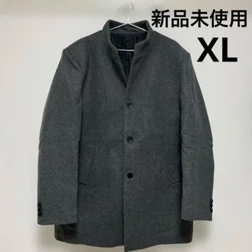 그레이 체스터 코트 특수 버튼 포함