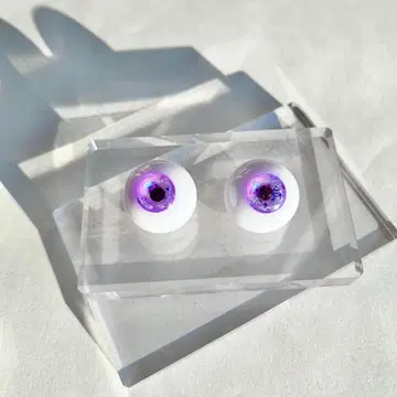 인형 눈 22mm 매직 아워 보라색 레진 눈 핸드메이드 0014