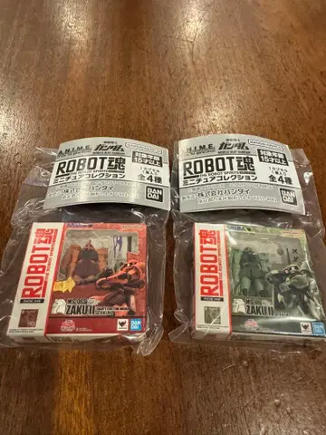 기동전사 건담 ROBOT혼 미니어처 컬렉션 가챠 2개 세트