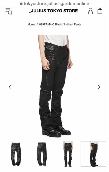 Julius 899PAM4-C Black / Indirect Pants