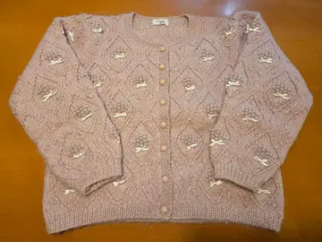 BlueberryFarm 모헤어 핑크 가디건