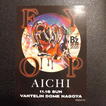 FYOP 스티커 B'z LIVE-GYM 아이치 11.16 나고야