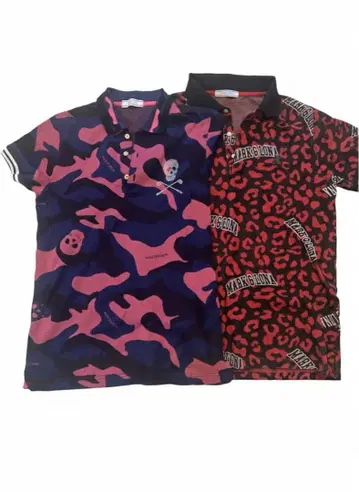 MARK&LONA 카모플라쥬 & 레오파드 무늬 피케 셔츠