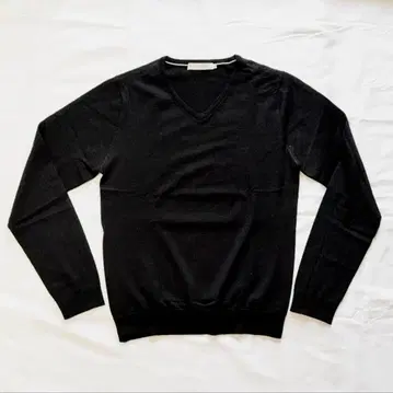BEAMS Lights | 울 V넥 스웨터 (44) 블랙 새상품급