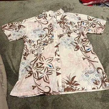 MAJUN 알로하 셔츠 꽃무늬 LL