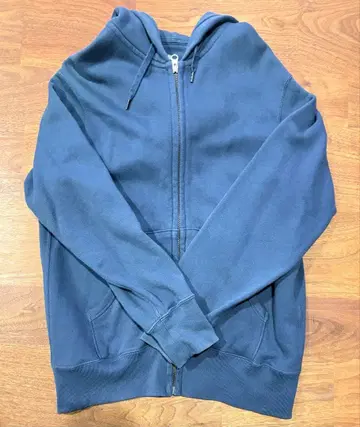 [ 새상품급 ] UNIQLO 맨투맨 풀 집업 후드티 남녀 공용 블루 M