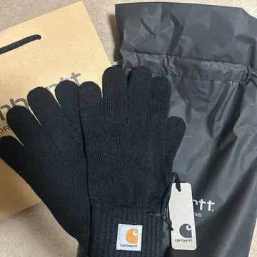 Carhartt 블랙 니트 장갑 L