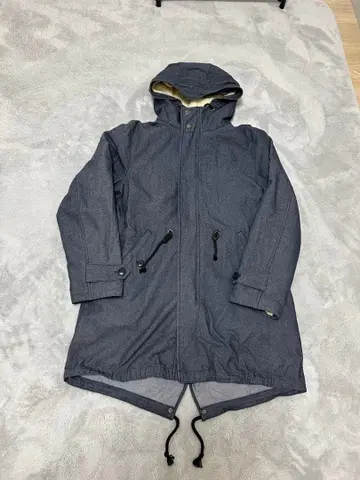 데님 원단 모즈 코트