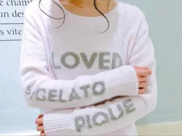 [ 새상품급 ] 젤라또피케 모코모코 원피스 보더 젤라피케 핑크