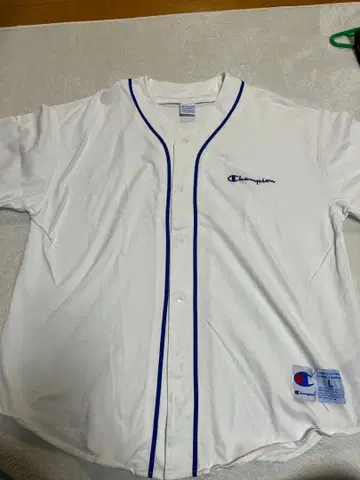Champion 반팔 셔츠 L 사이즈 화이트