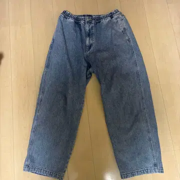 XLARGE 와이드 팬츠 데님 블루