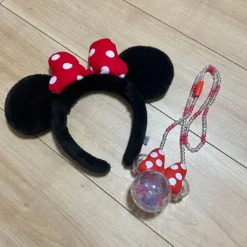 미니 마우스 머리띠와 목걸이 세트